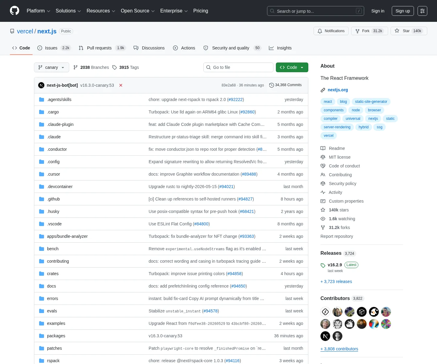 GitHub repository sidebar showing a visible project website link