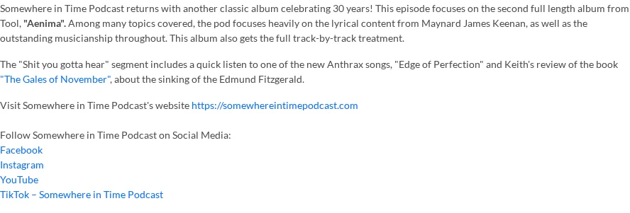 Podbean episode show notes showing a direct external website link